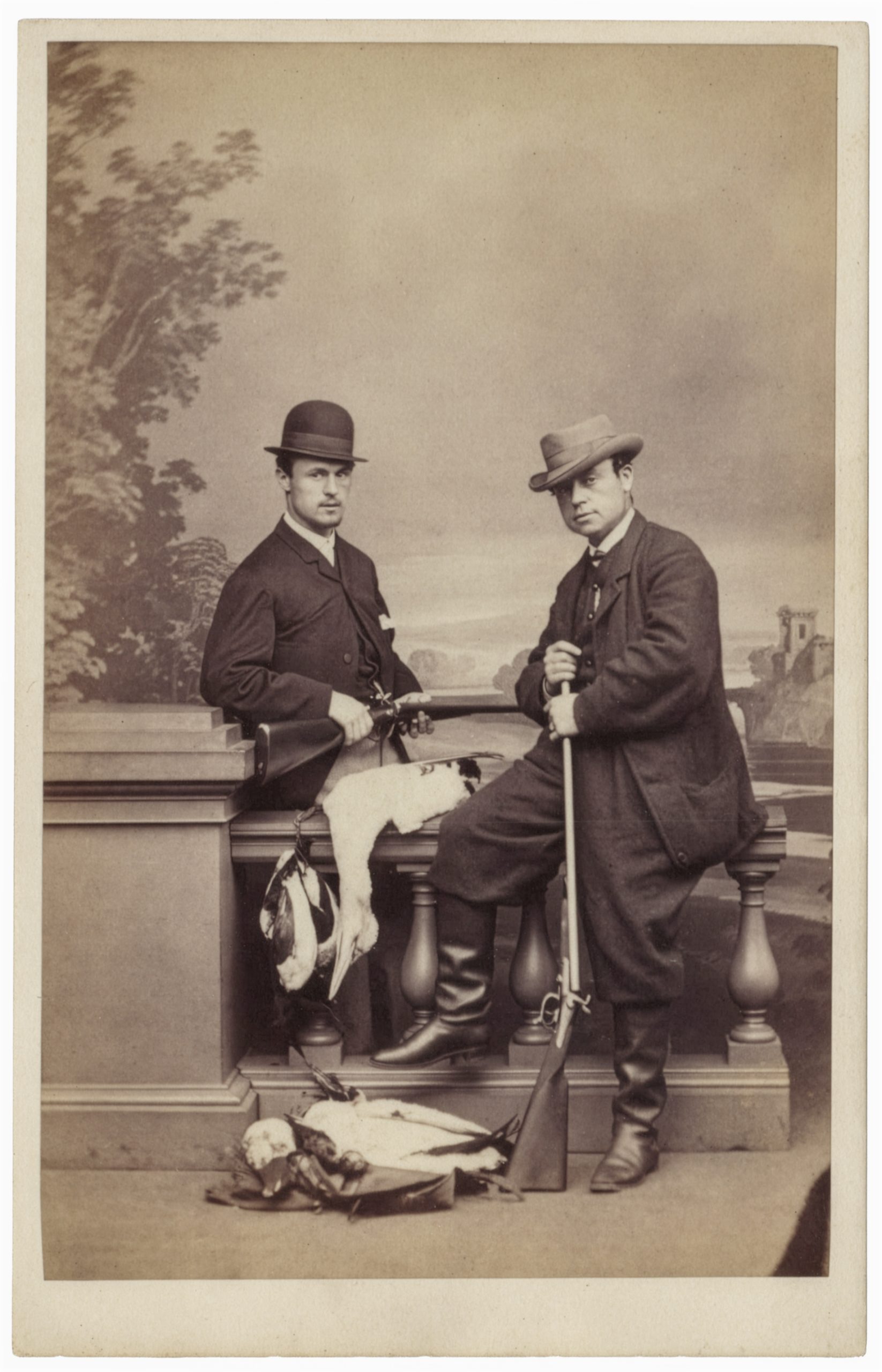 Display of Success: Two Hunters and Their British Pinfire Shotguns