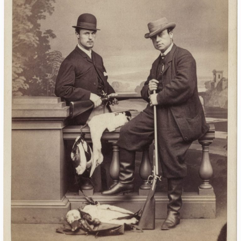 Display of Success: Two Hunters and Their British Pinfire Shotguns