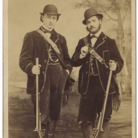 Parisian Sportsmen: Early Lefaucheux Pinfire Shotguns in Studio Display