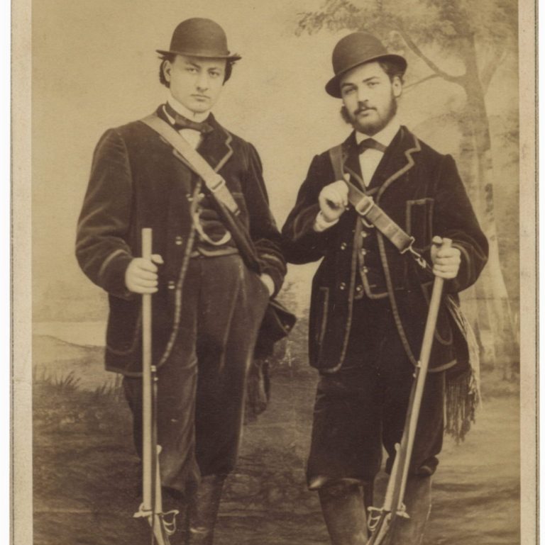 Parisian Sportsmen: Early Lefaucheux Pinfire Shotguns in Studio Display