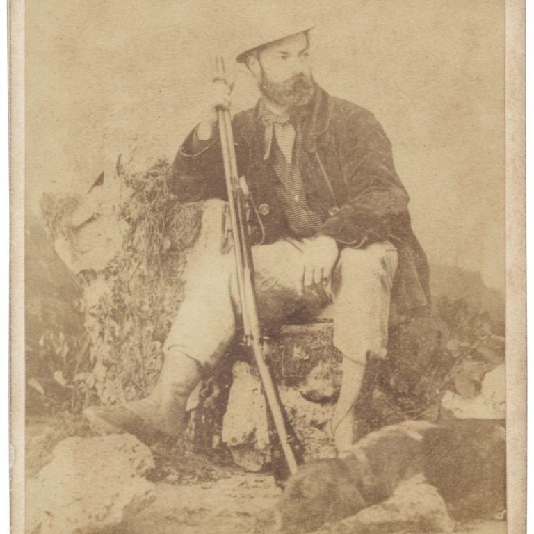 The Seated Huntsman: A Moment of Rest in the Field