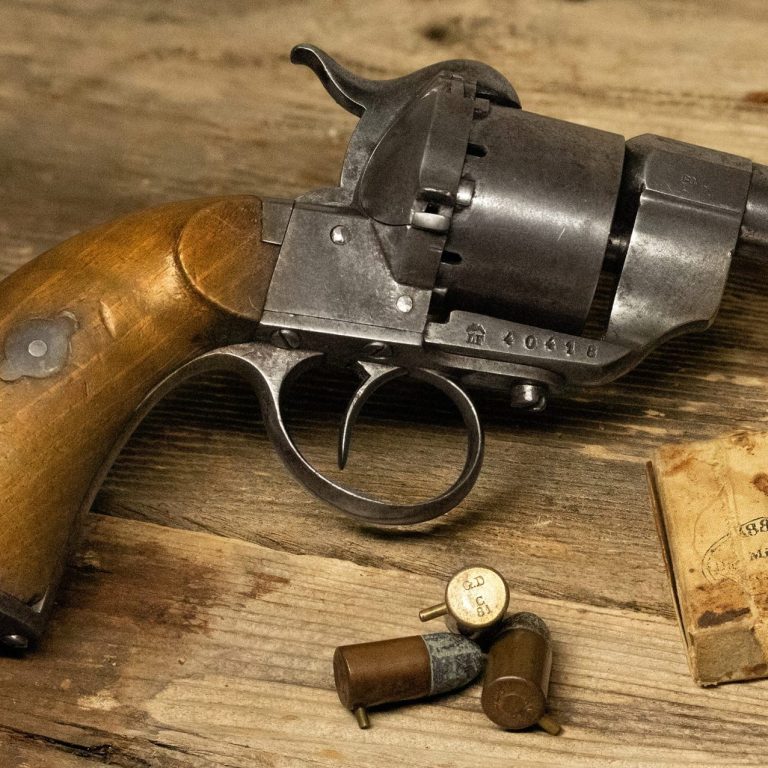 Italian Carabinieri Lefaucheux Model 1854 “Corto” Pinfire Revolver